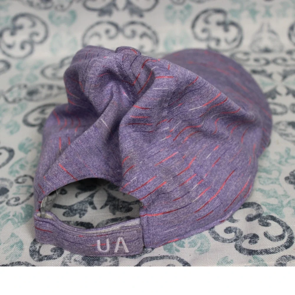 Under Armour UA Youth‎ Free Fit Purple Heathered Striped Baseball Cap OSFA